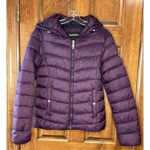Madden NYC Puffer Jacket Coat Purple Plum Women's size SMALL